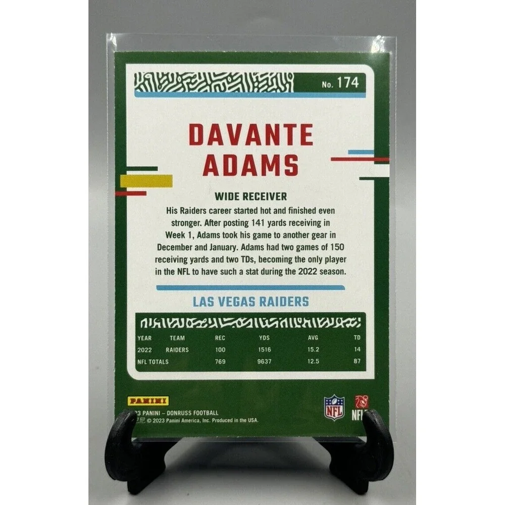 2023 Panini‎ Donruss - Press Proof Blue #174 Davante Adams Raiders